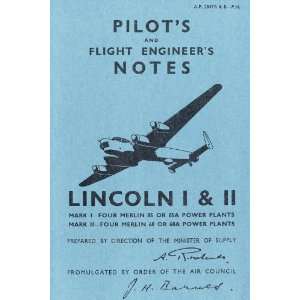Avro Lincoln Aircraft Pilots Notes Manual Sicuro Publishing  