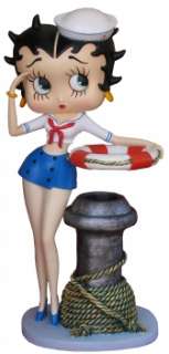Betty Boop Sailor Pen Holder Resin Statue 12 tall  