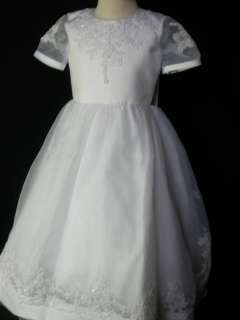   1st Communion Easter Wedding Formal Party Dress White 5 6 7 8 10 12 14
