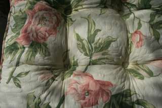 Shabby and vintage Floral Soft Chair Pad w/Filling 06  