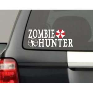  Zombie Hunter Decal Zombies Walking Dead Window Funny 