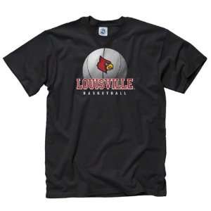  Louisville Cardinals Black Spirit Basketball T Shirt 