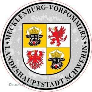  Mecklenburg Vorpommern   Germany Seal Sticker   License 