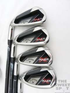 LH Callaway Golf RAZR X Iron Set 4 PW,SW Graphite Regular Left Hand 