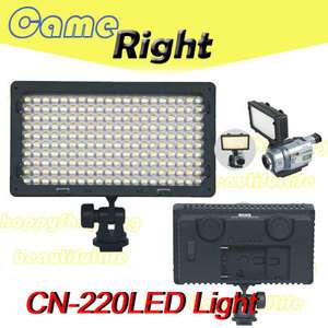 Pro 220 LED Video Light for DV Camera Camcorder Lighting 3200K 5600K 