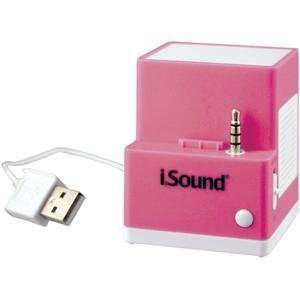   iSound Audio Dock for iPod Shuffle (Pink)  Players & Accessories