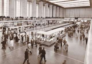 1960s GERMAN PHOTO POSTCARD of BERLIN TEMPELHOF AIRPORT  