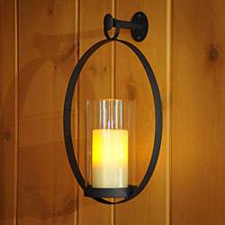 CandleTEK Oval Wall Sconce Flameless Candle Set  