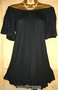 NEW LADIES GYPSY OFF SHOULDER SUMMER TOP SIZE 14 TO 20  