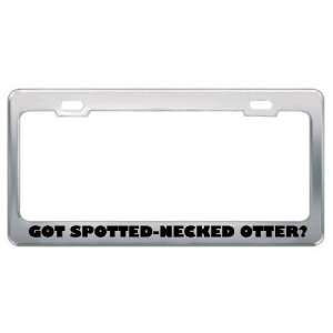  Got Spotted Necked Otter? Animals Pets Metal License Plate 