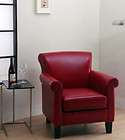red leather chair  