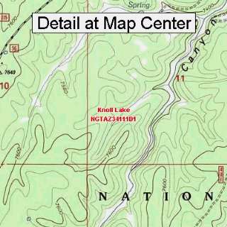   Map   Knoll Lake, Arizona (Folded/Waterproof)