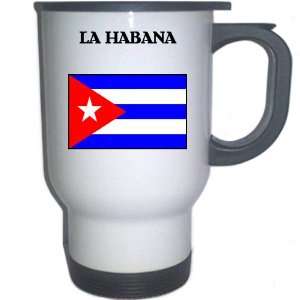  Cuba   LA HABANA White Stainless Steel Mug Everything 