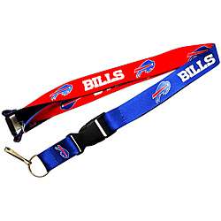Buffalo Bills Reversible Lanyard Keychain Ticket ID Holder   