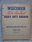 Wisconsin Engine Manual parts catalog list Magneto VP4D