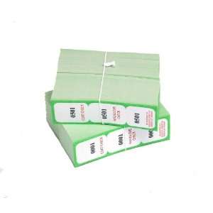  Green Triplicate Coat Check Tickets Toys & Games