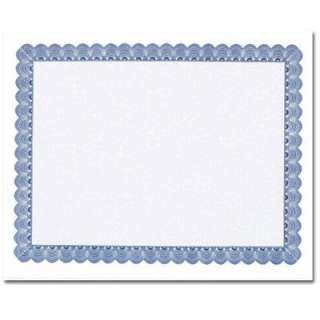 Conventional Blue Certificate Border Paper Stock GCB007  