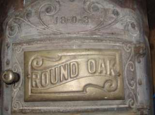 Round Oak Stove Model 18 0 3  