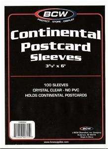 BCW CONTINENTAL POST CARD OR SPORTS CARDS   