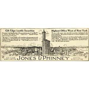  1915 Ad Jones Phinney Gilt Edge Seattle Washington 