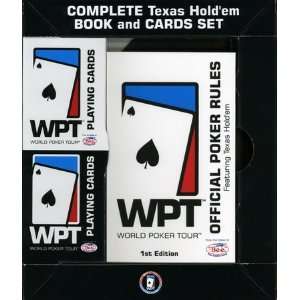  World Poker Tour Book and 2 Deck Set Toys & Games