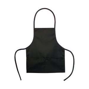  Bag Works Twill Junior Chef Apron 16.25x18.5 Black; 2 