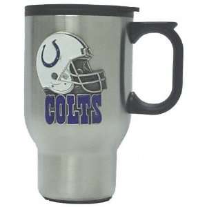 Indianapolis Colts Stainless Steel Travel Mug  Sports 