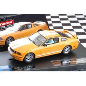  Carrera Evolution 1/32 Ford Mustang GT Slot Car   Orange w 