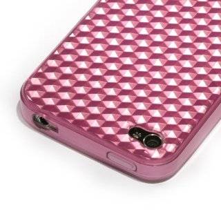  iGg iPhone 4 TPU Case with Inner Check Design   Clear Pink 