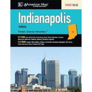  Indianapolis IN Atlas (9780762574513) American Map Group 