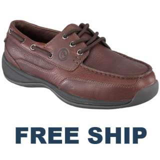 Rockport RK6745 ESD Steel Toe Brown Boat Shoes  