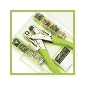 Memory Keepers   Crop A Dile and Case   Lime Green   Includes Crop A 