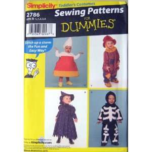  Simplicity Sewing Pattern 2786 for Dummies Toddlers 