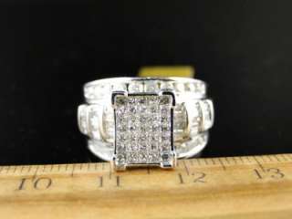   PRINCESS CUT DIAMOND ENGAGEMENT BRIDAL WEDDING BAND RING 1.5 CT  