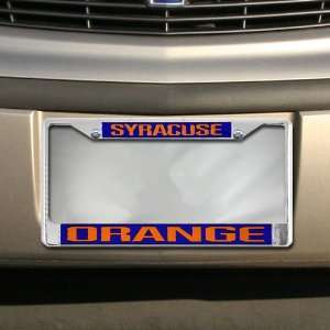    NCAA Syracuse Orange Chrome License Plate Frame    Automotive