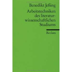   Studiums. (9783150176313) Benedikt Jeßing Books
