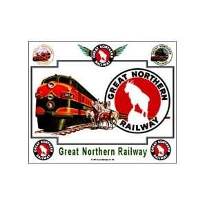  Railroad Tin Sign   Great Northern 