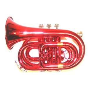  Red Pocket Trumpet Musical Instruments