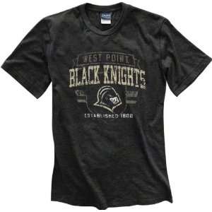 Army Black Knights Black Router Heathered Tee
