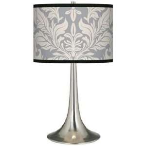  Heathered Tapestry Giclee Trumpet Table Lamp