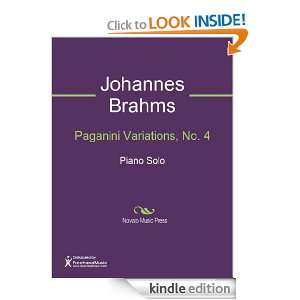   , No. 4 Sheet Music Johannes Brahms  Kindle Store