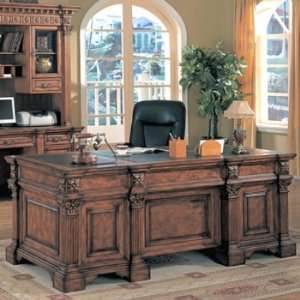  EH666D Eisenhower Executive Desk in Red Oak