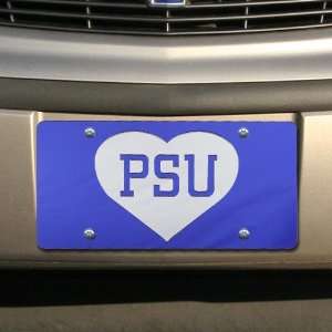  NCAA Penn State Nittany Lions Navy Blue Mirrored Heart 