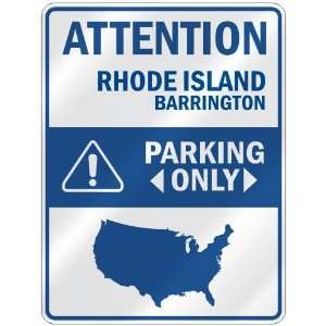    BARRINGTON PARKING ONLY  PARKING SIGN USA CITY RHODE ISLAND