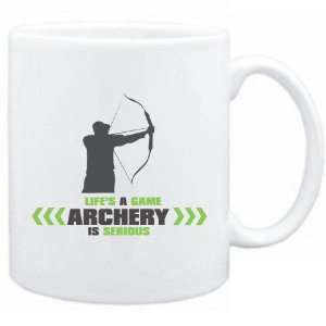  New  Lifes A Game . Archery Is Serious  Mug Sports 