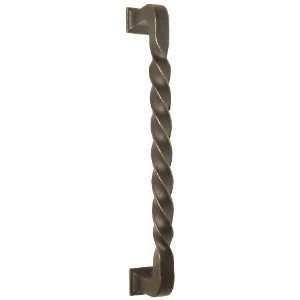   Center to Center Bronze Tuscany Twist Door Pull from the Lost Wax Cast