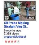 Oil Press Making Straight Veg Oil