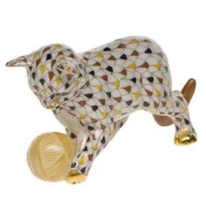  Herend Kitten w/ Yarn Arts, Crafts & Sewing