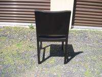    Leather Glass Dining Table & 2 Chairs Italy  