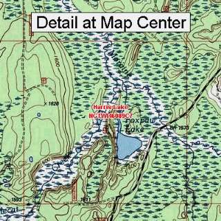  USGS Topographic Quadrangle Map   Harris Lake, Wisconsin 